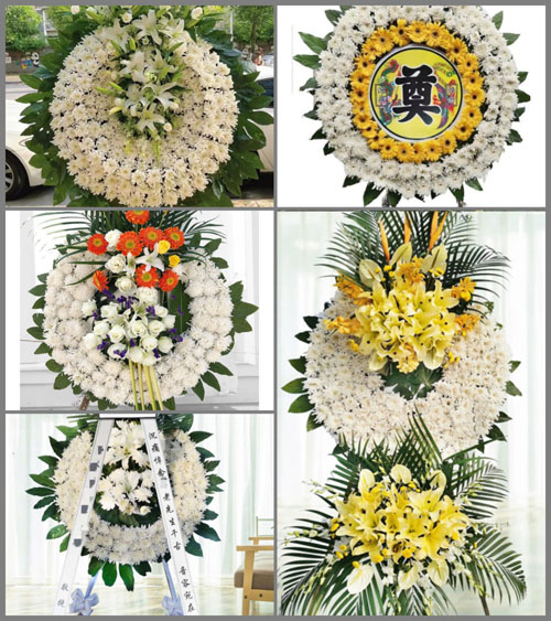 安徽阜阳市颍上县迪沟镇颍淝村花圈速递